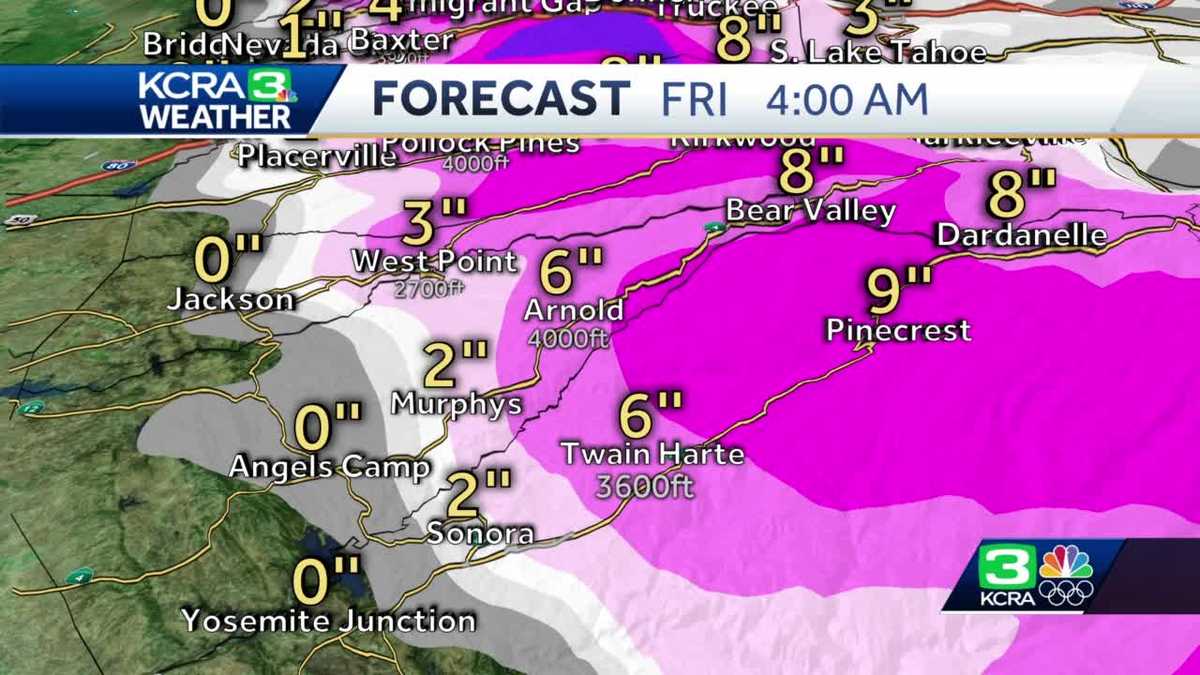 How much more snow will Northern California get?