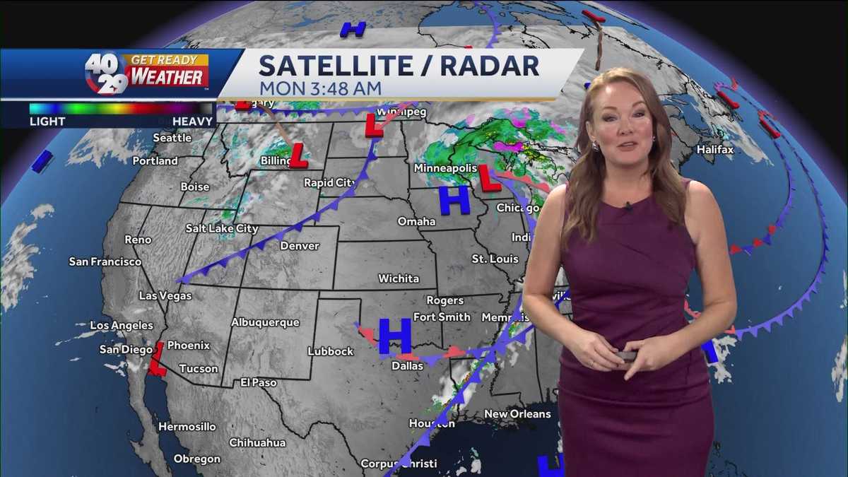 Quiet start to the workweek before rain chances return