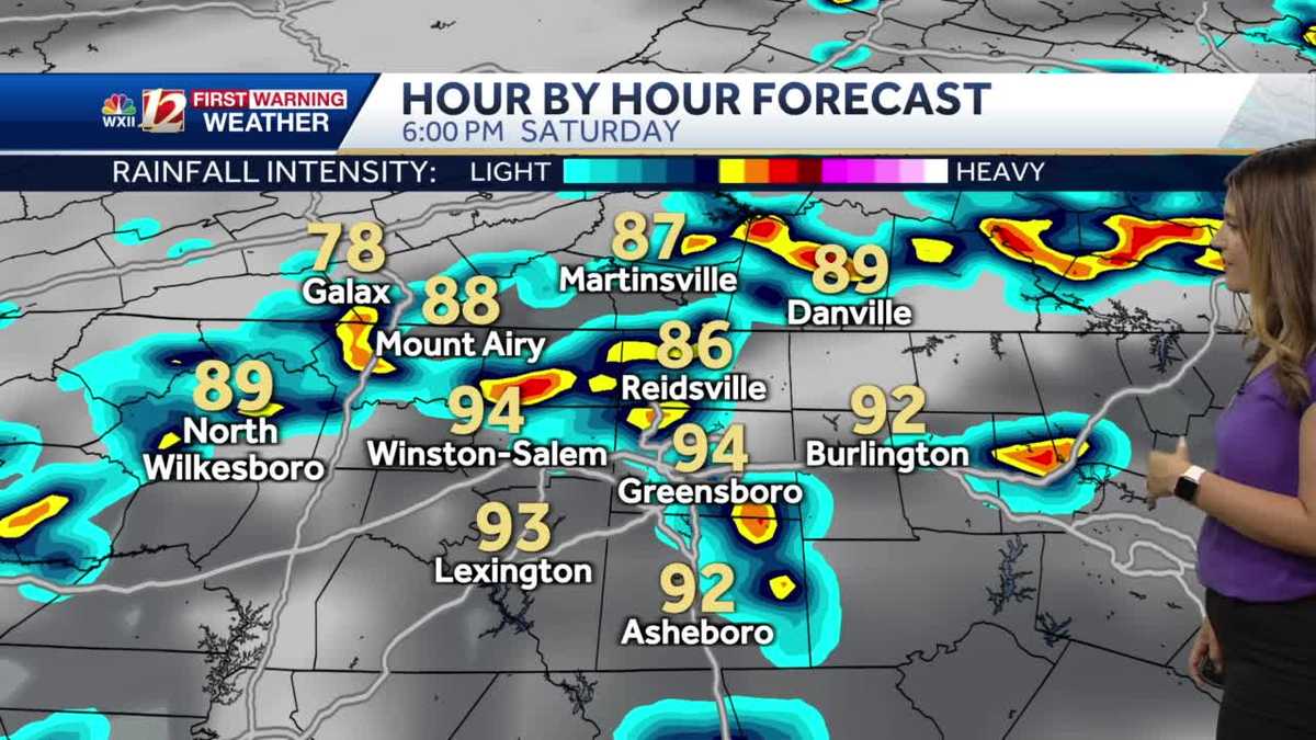 WATCH: Showers And Storms Continue Through The Weekend