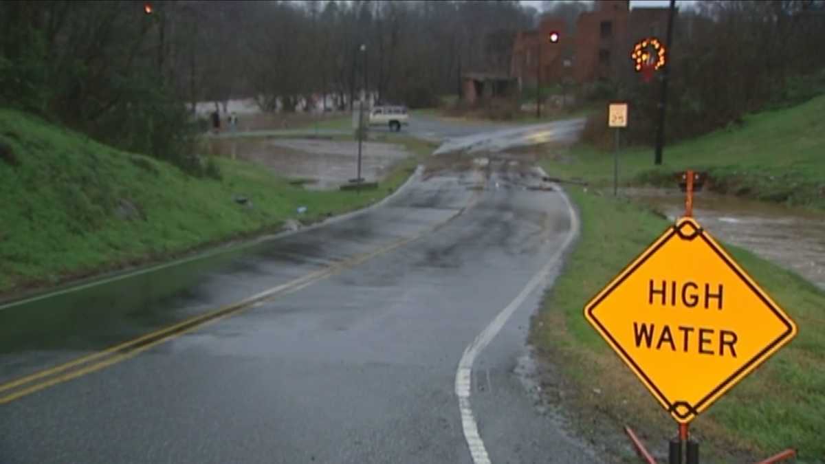 Flash flooding across the Triad