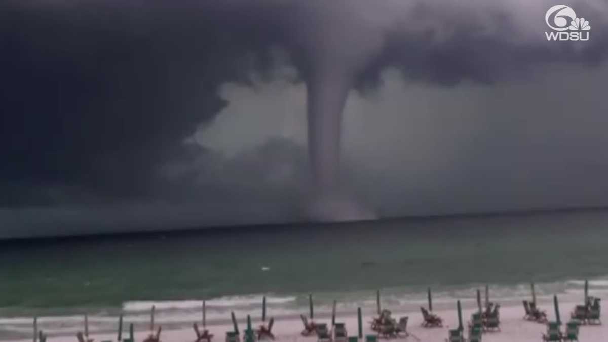 Florida resort visitor spots waterspout at Silver Shells Beach