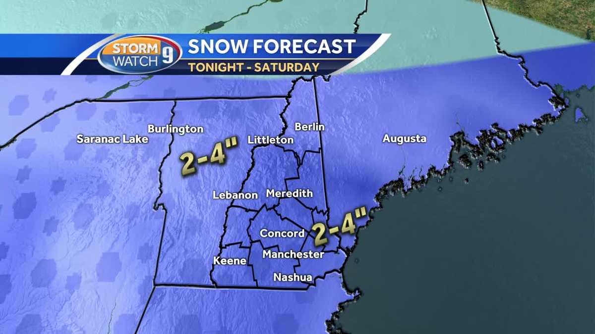 Update: Snow moves in for weekend