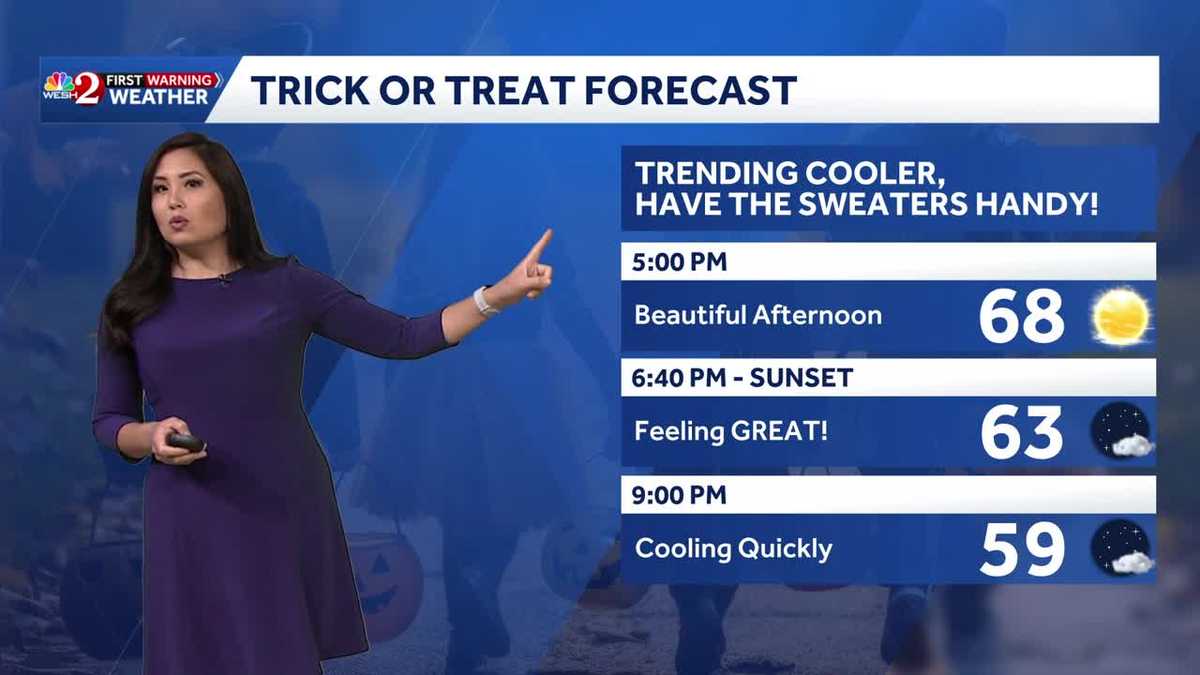Coldest air of the season arrives in Central Florida this Halloween