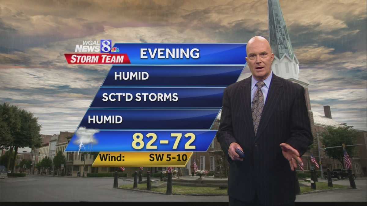 Joe's forecast: Scattered thunderstorms, humid