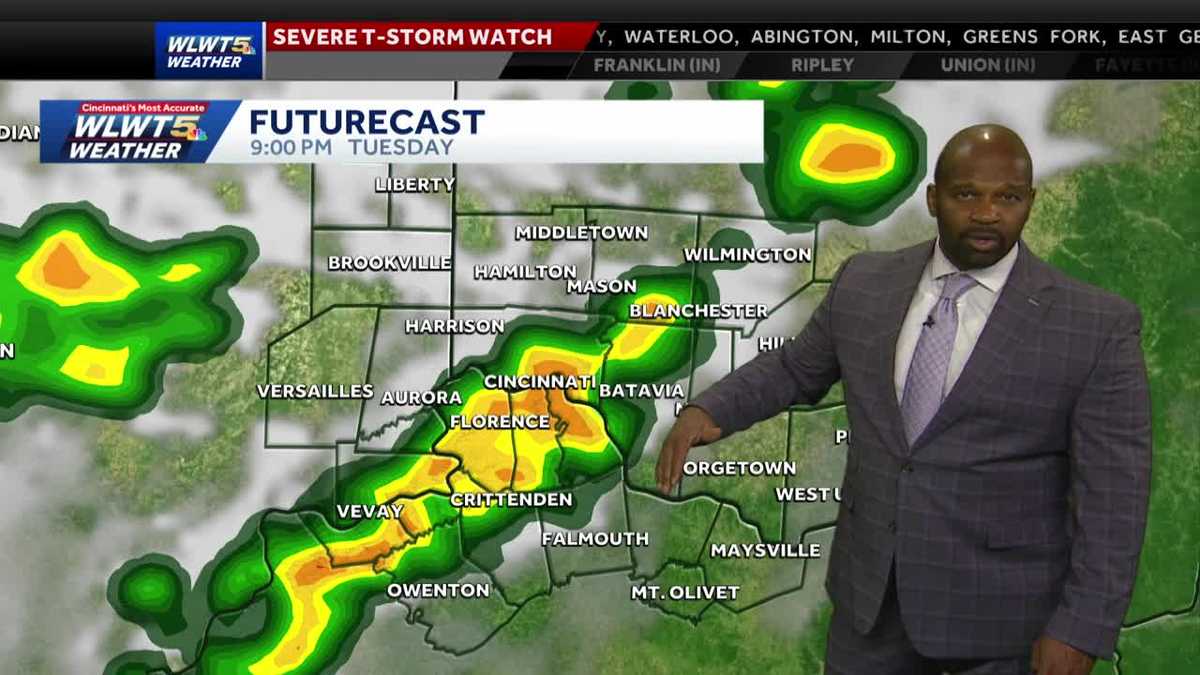 Few Gusty Evening Storms Possible Cincinnati
