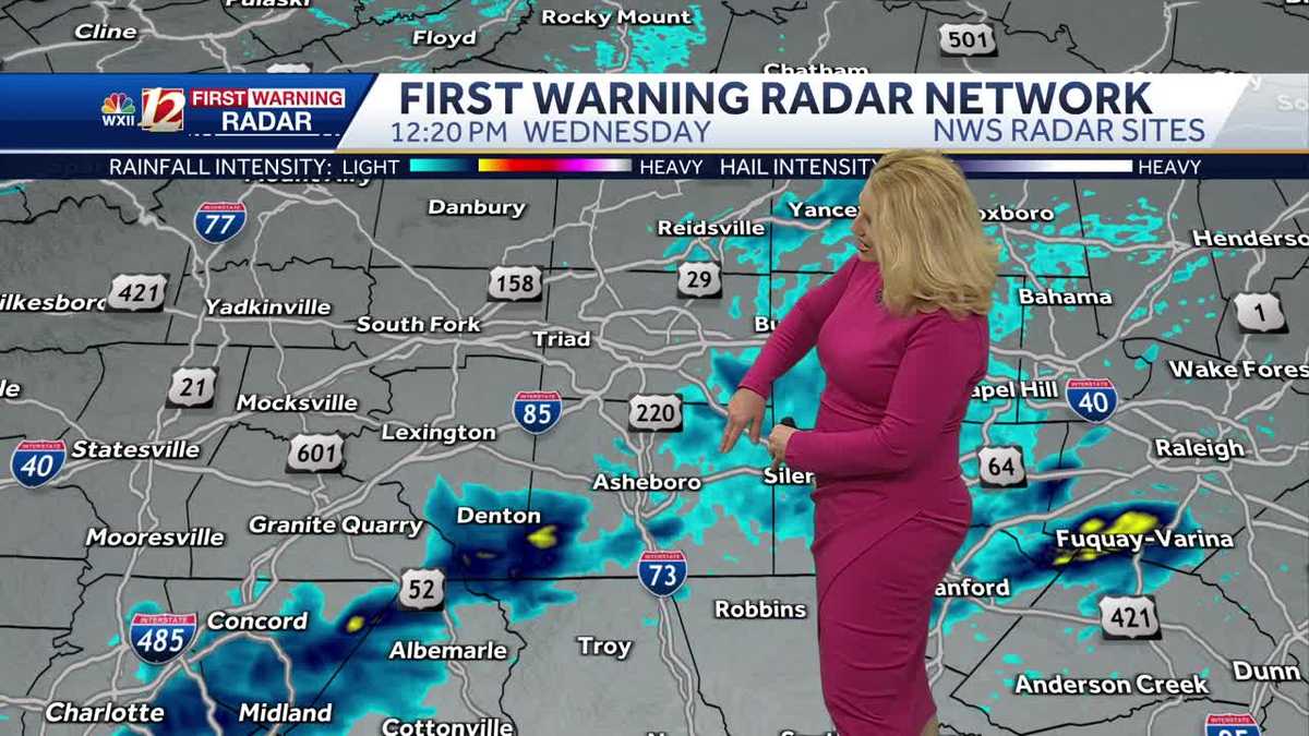 Font arriving, cooler air makes a comeback in North Carolina on Thursday