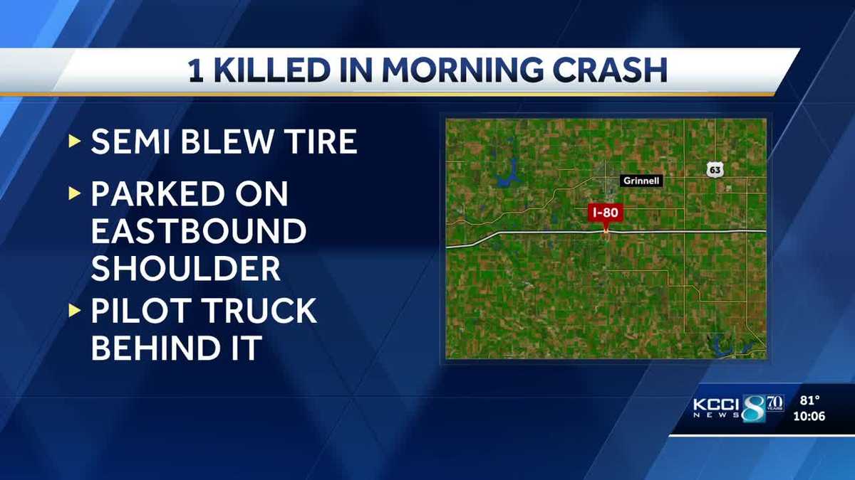 1 killed, 1 injured in crash on Interstate 80 in Poweshiek County - KCCI