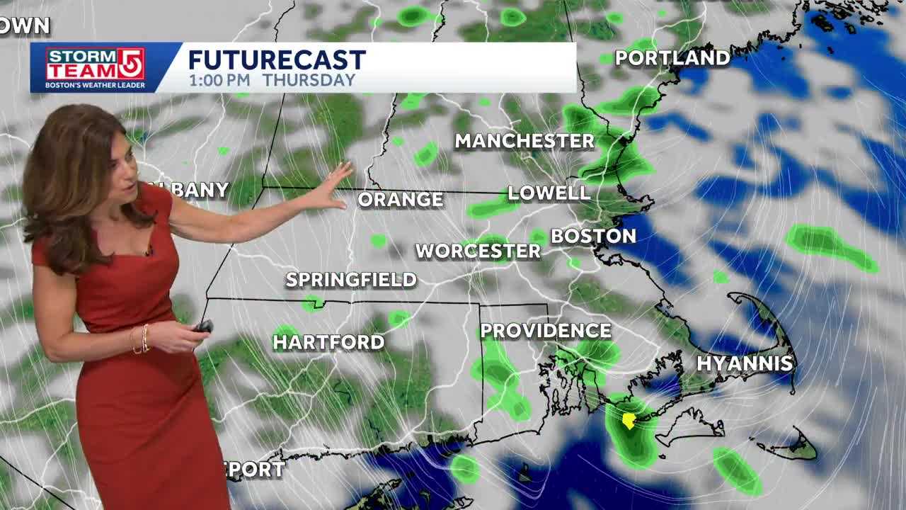 Video: Warmest day of week before showers return