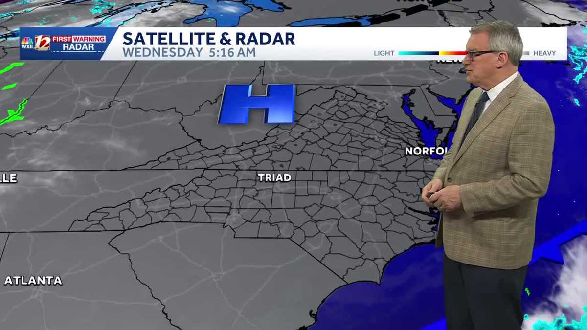 Milder Wednesday North Carolina weather won't last long