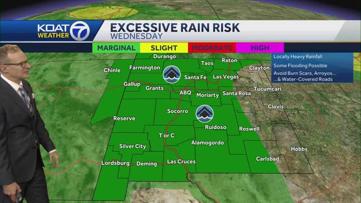 New Mexico forecast: Cooler trend with statewide monsoon storms