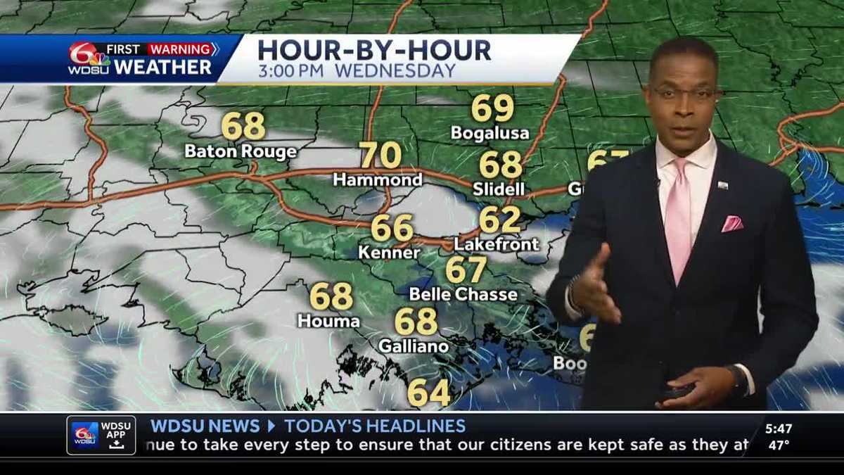A mostly sunny and mild Wednesday