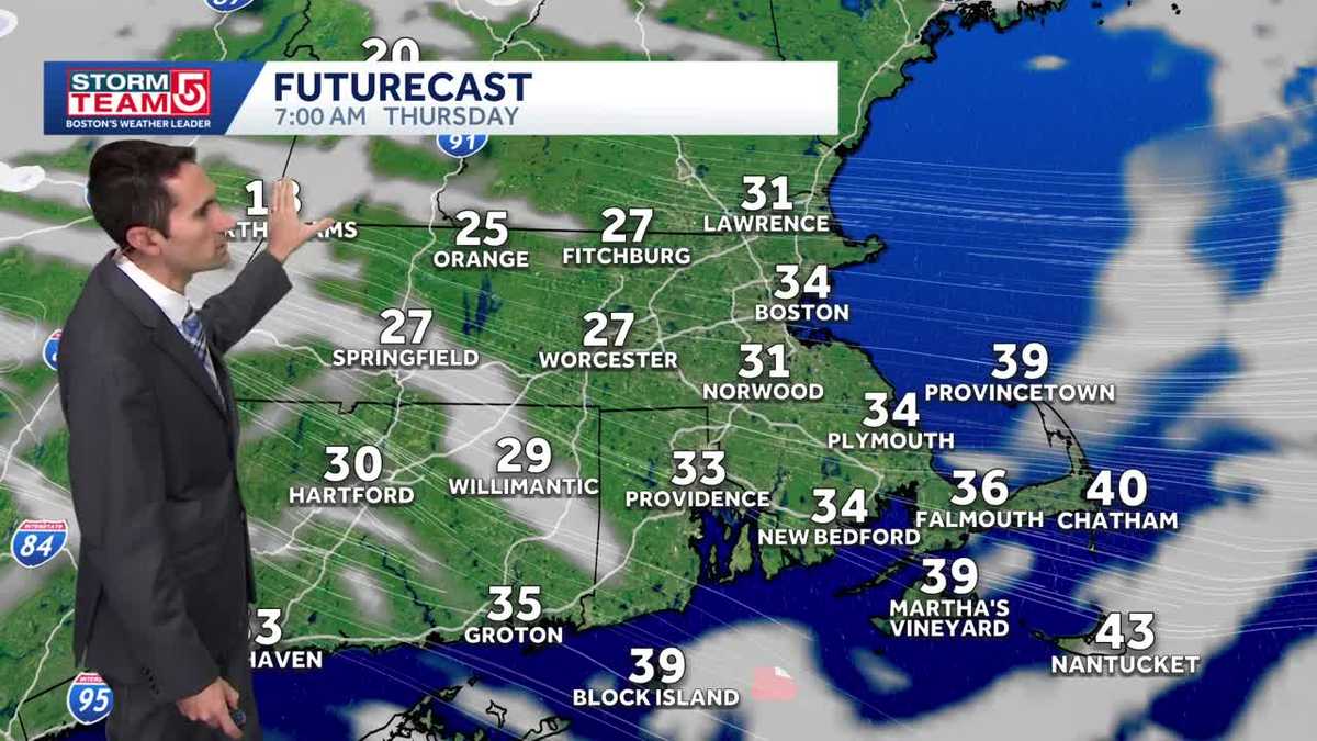 Video: Rain ends overnight as strong winds move in Thursday