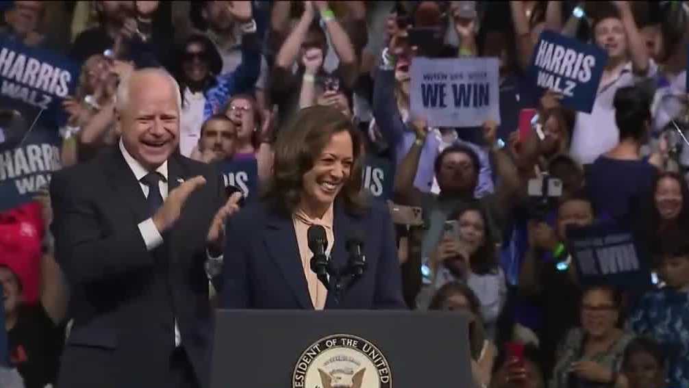 Harris and Walz set to rally in Eau Claire, JD Vance to respond