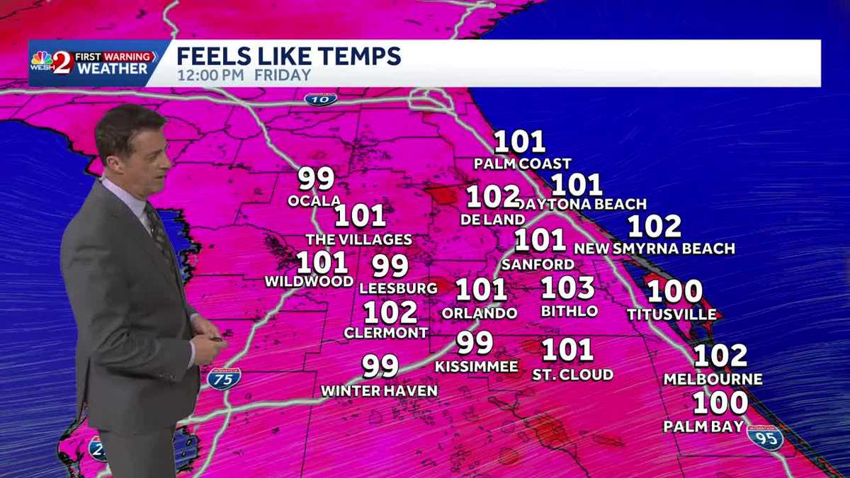 Dangerous heat continue for Friday!  7.23.2026