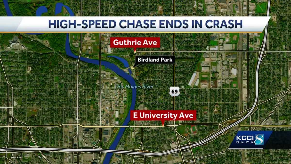 Des Moines driver arrested after high-speed chase
