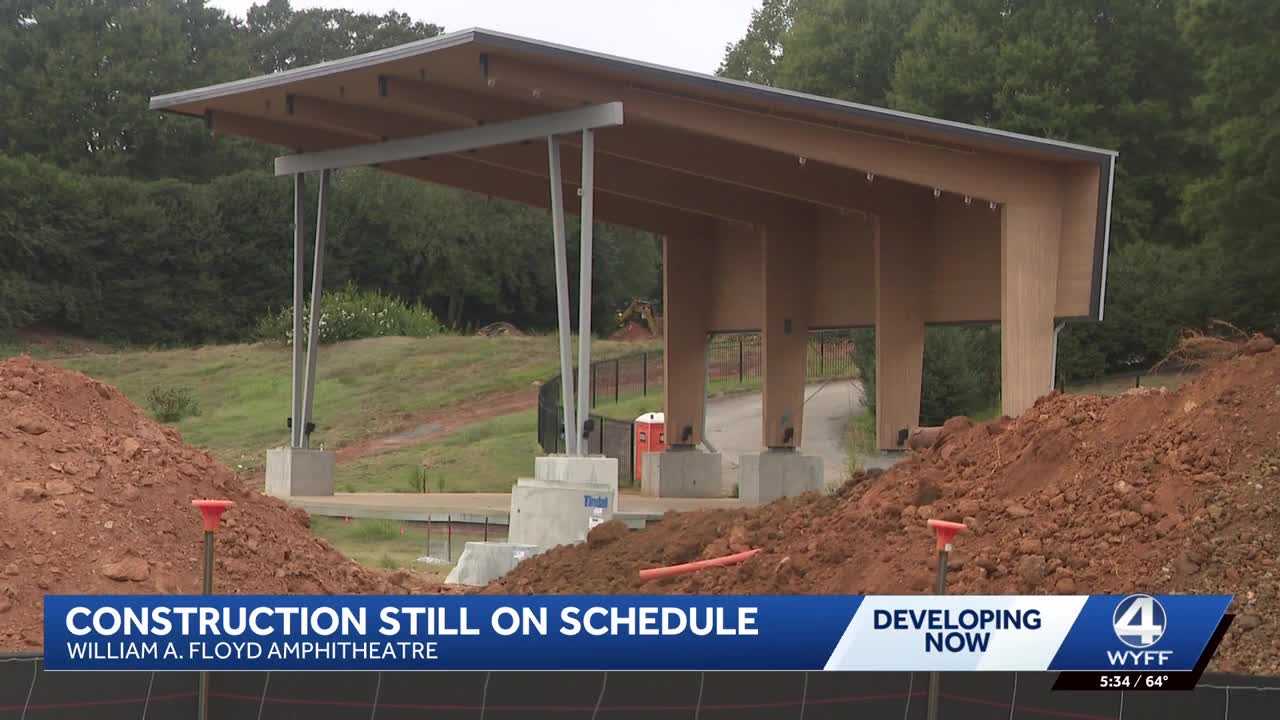wyff4.com - Miya Payton - Construction still on schedule for William A. Floyd Amphitheater