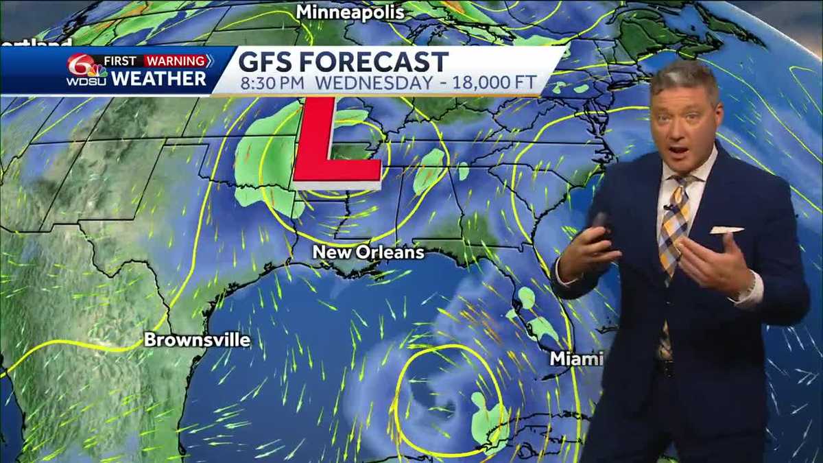 New Orleans weather forecast where will Hurricane Helene landfall