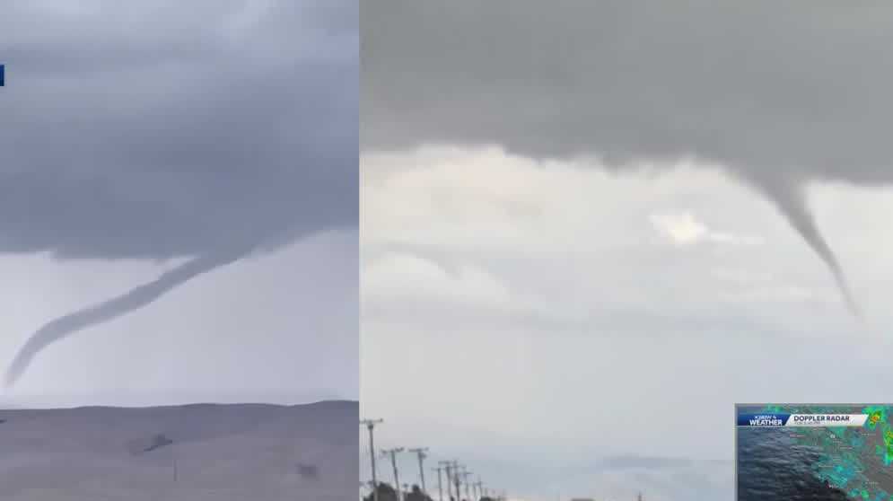 Funnel clouds surprise residents in California, NWS investigating - KSBW