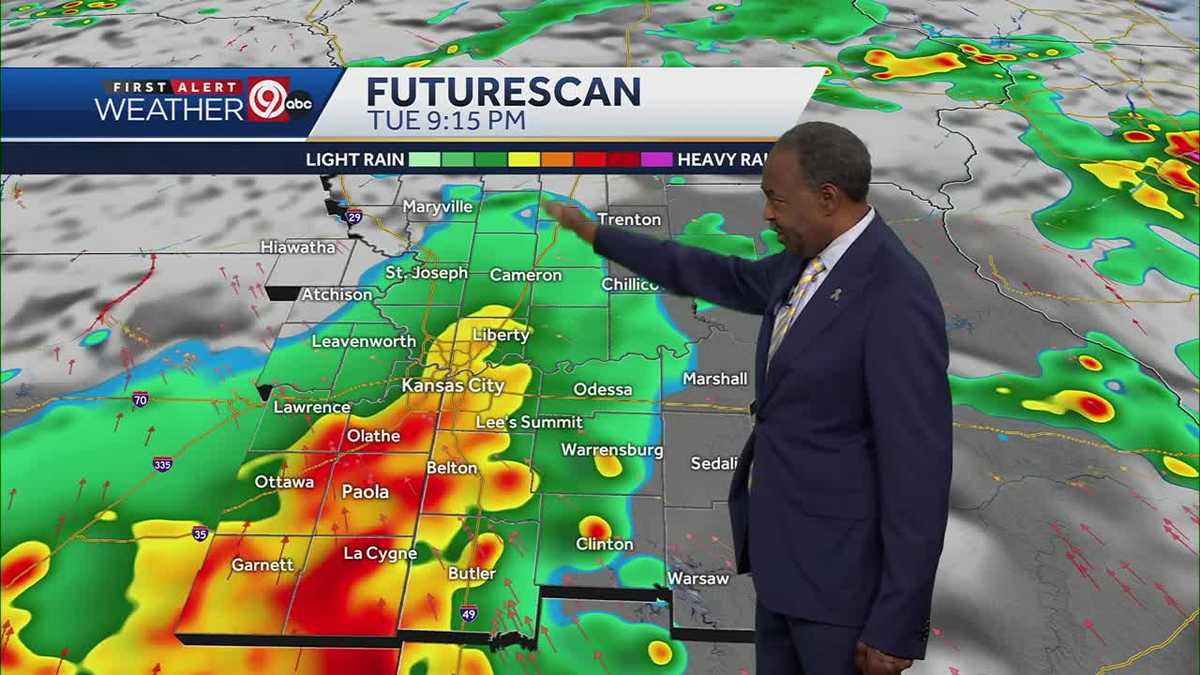 Kansas City weather: Showers, then severe storms possible Tuesday