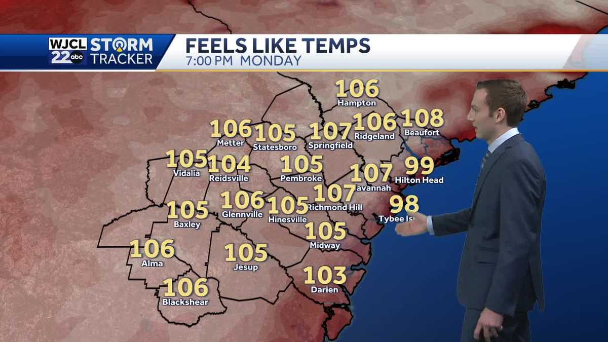 Savannah: Extreme heat sticking around through Monday - WJCL