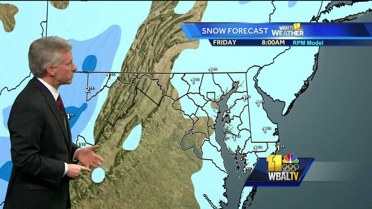 COLD Friday with wintry mix early