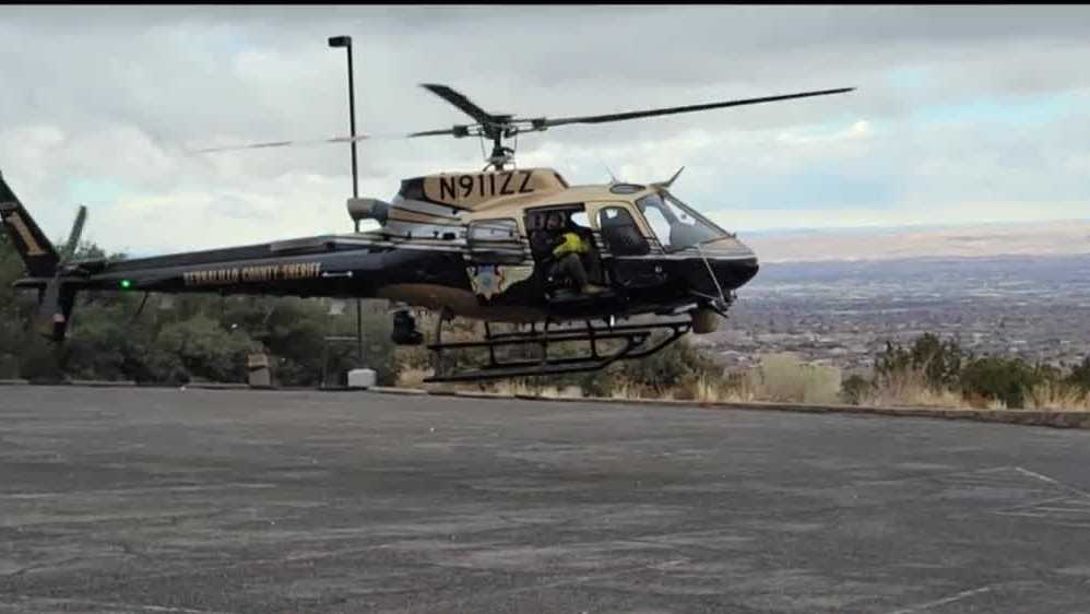 BCSO helicopter and Sandia Tram Rescue