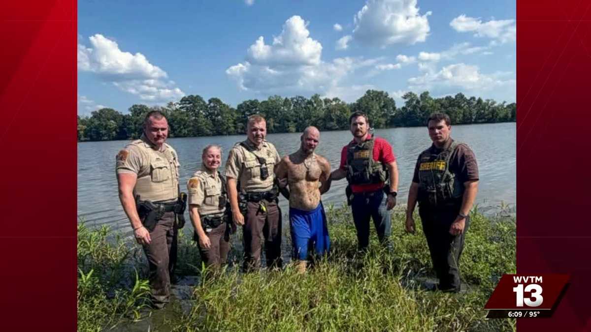 Georgia fugitive captured after jumping into Weiss Lake during arrest attempt