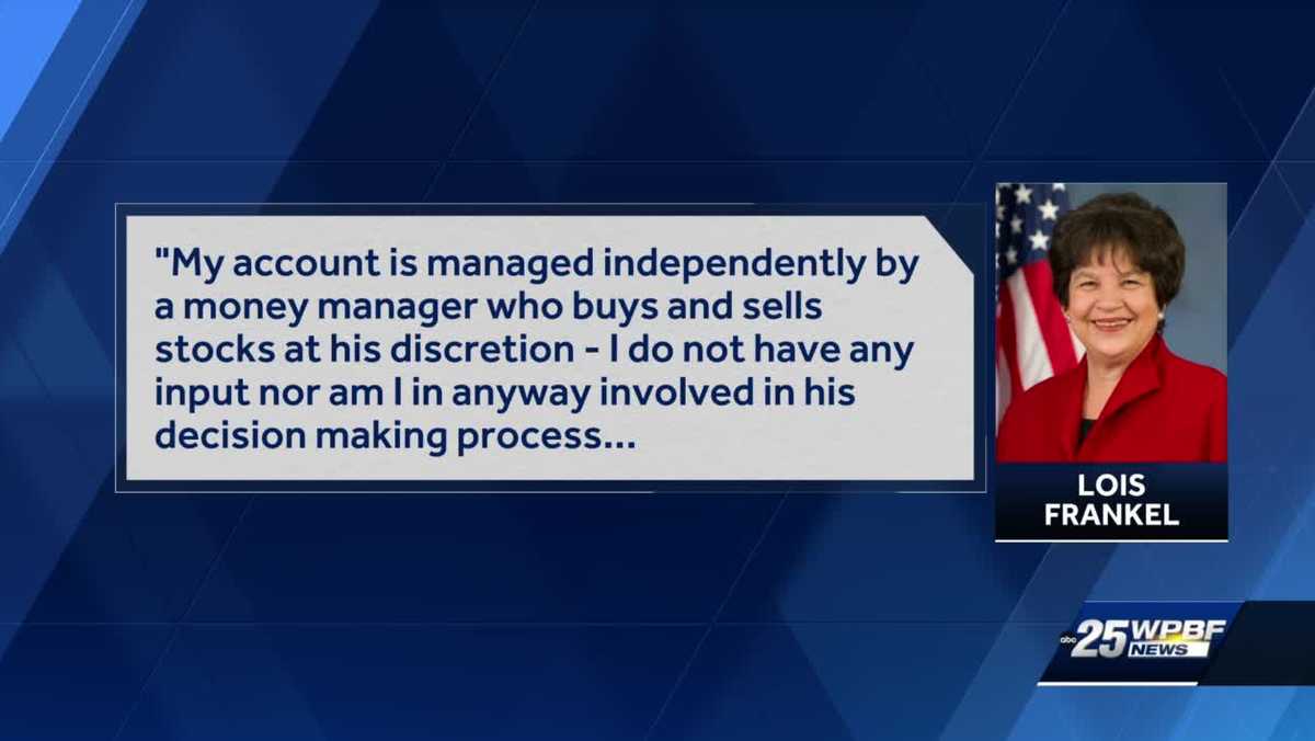 Rep. Lois Frankel responds to scrutiny over First Republic Bank stock sell
