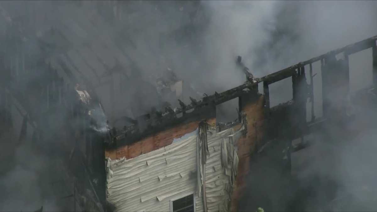 Sky5 Brookline, New Hampshire, house gutted after reported explosion, fire