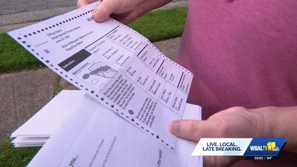 Maryland to reissue mail-in ballots after vendor error