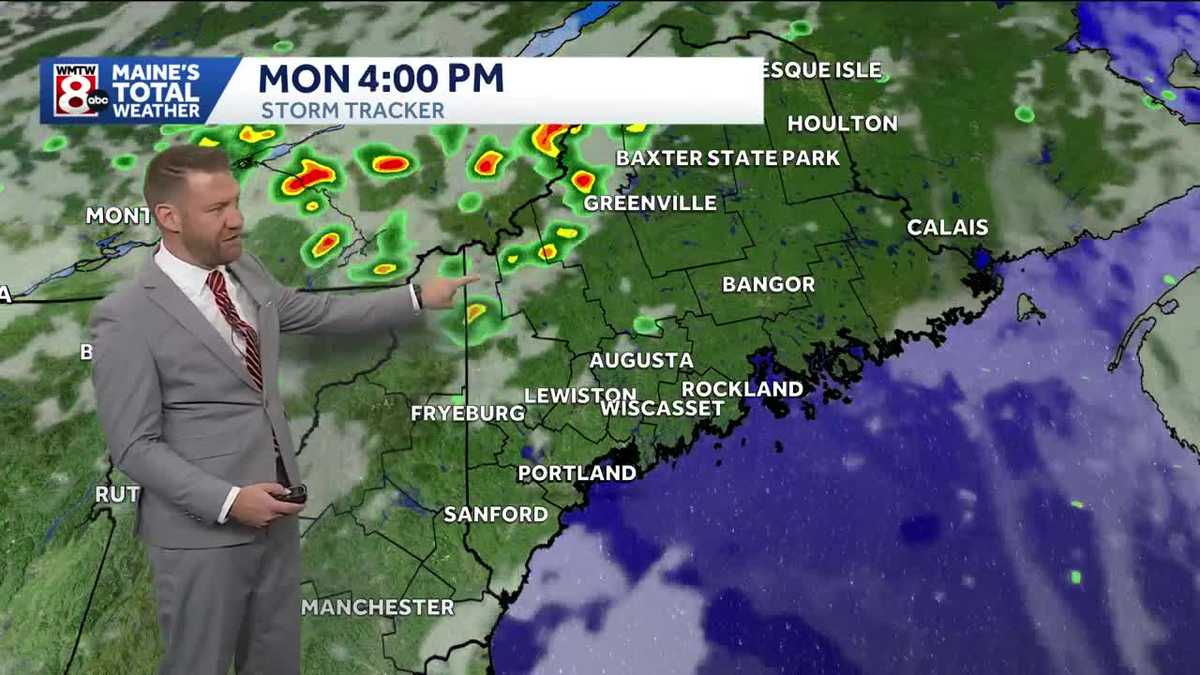 Afternoon sun but storms up north