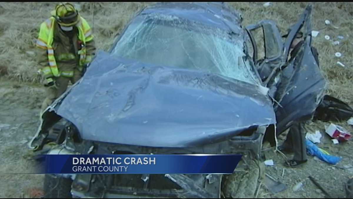 4 survive rollover crash caught on camera