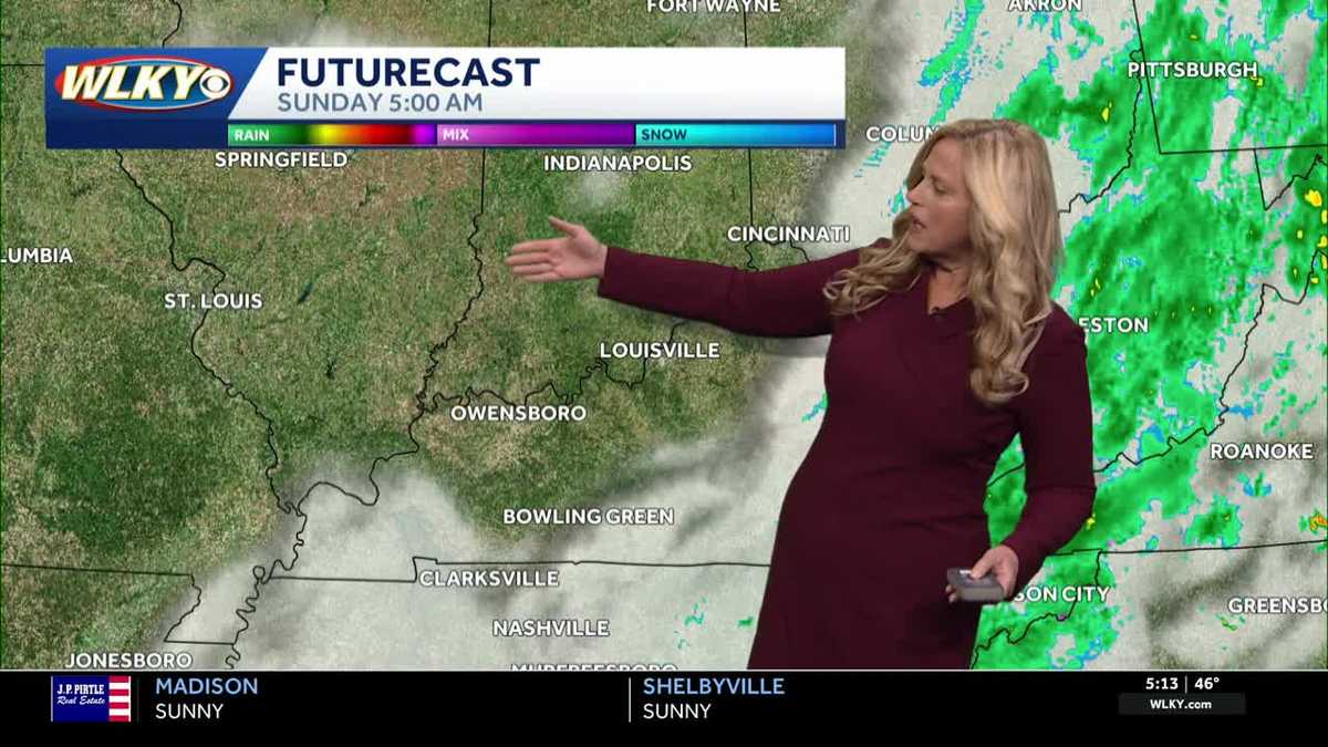 A cooler and breezy Sunday