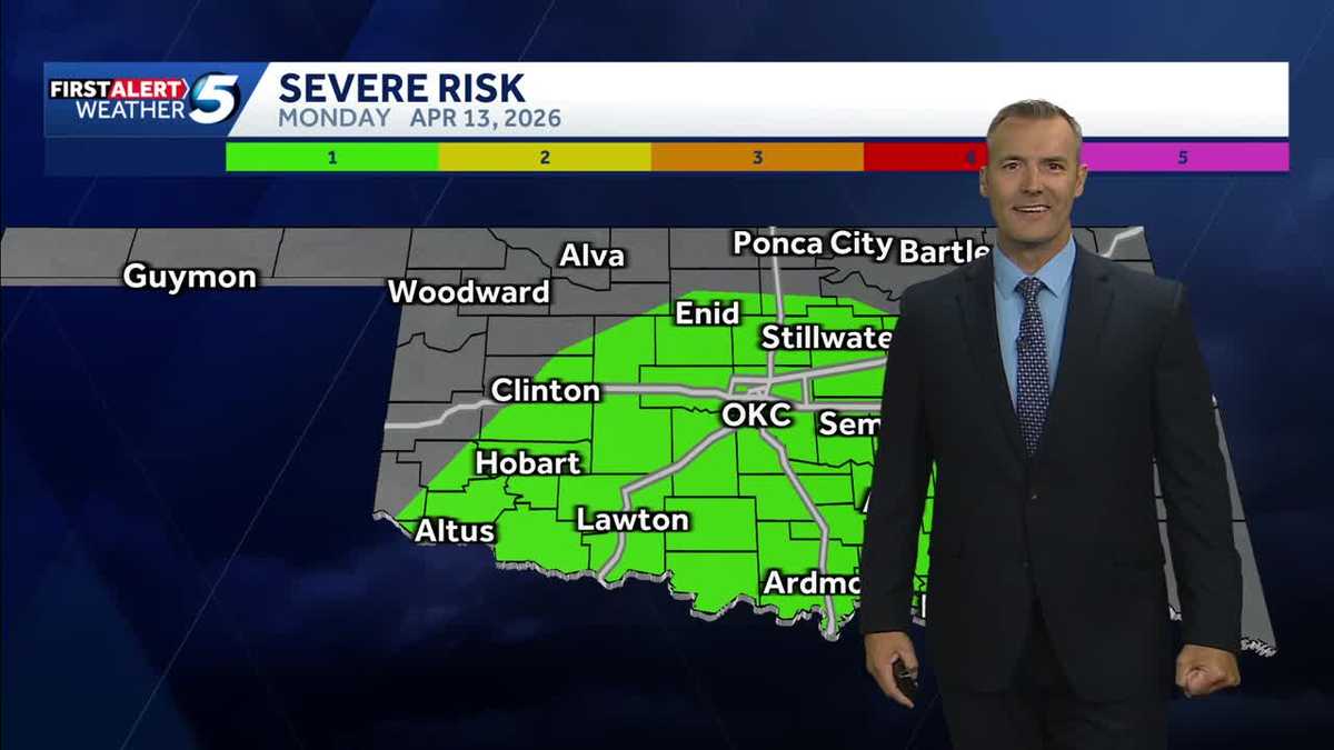 Oklahoma Weather Forecast: Severe storms possible Monday