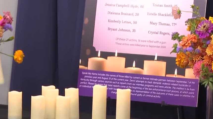 Kentucky, Michigan Gather for Domestic Violence Victims Vigils