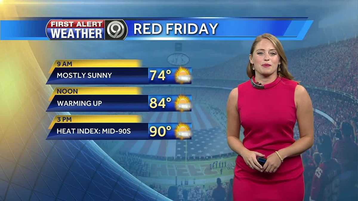 First Alert Friday Will Be A Hot One