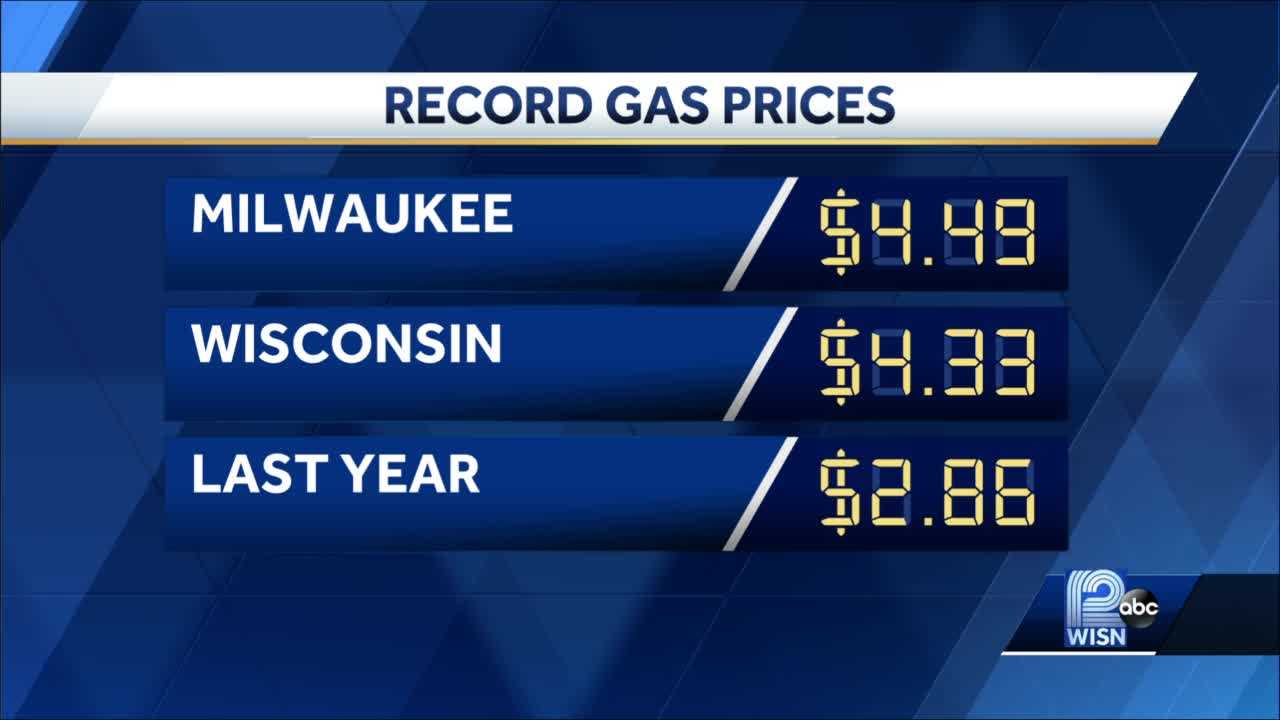 Wisconsin sees record gas prices before holiday weekend