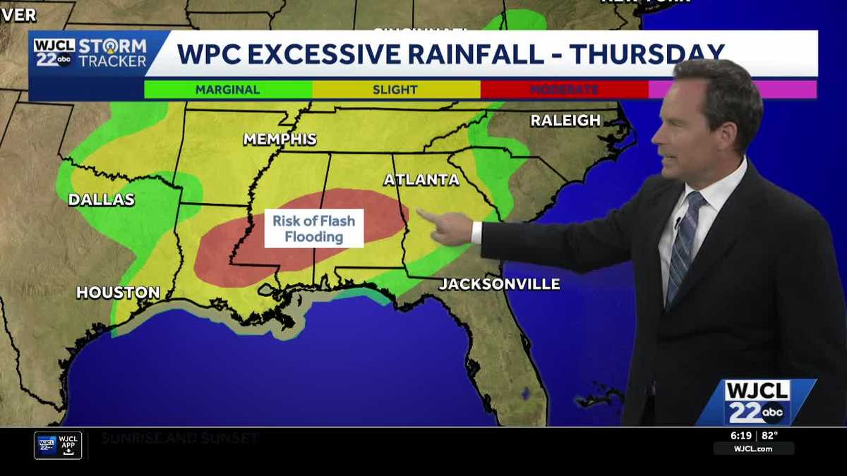 Tropical system to bring increased rain chances to Southeast Georgia, Lowcountry