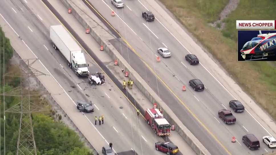 LMPD: Man killed in crash involving semi on I-64 W