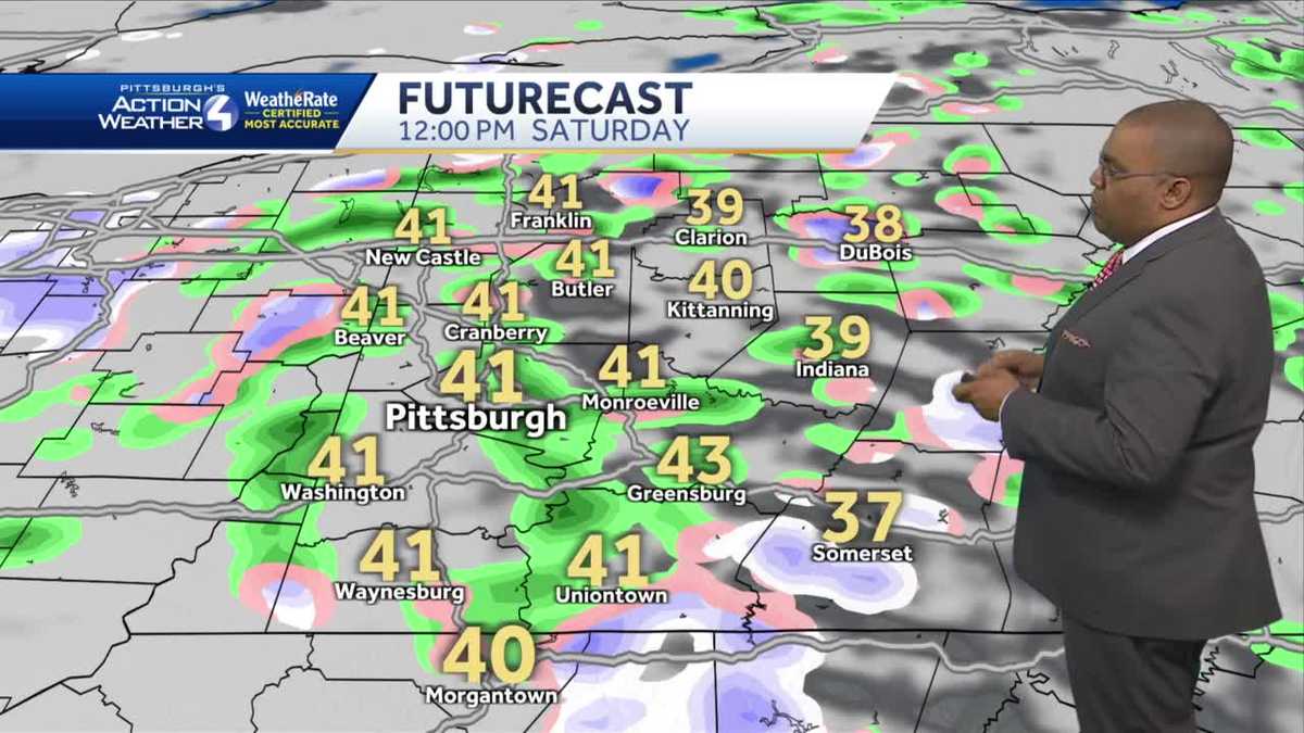 Rain and snow showers for Saturday