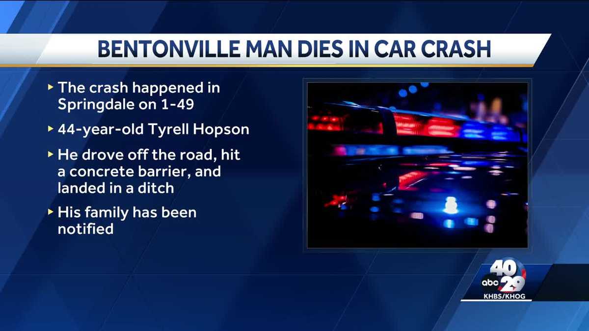 Arkansas man killed in crash on Interstate 49 in Springdale