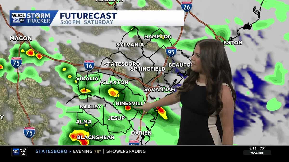 Scattered showers expected this weekend in Southeast Georgia and the Lowcountry