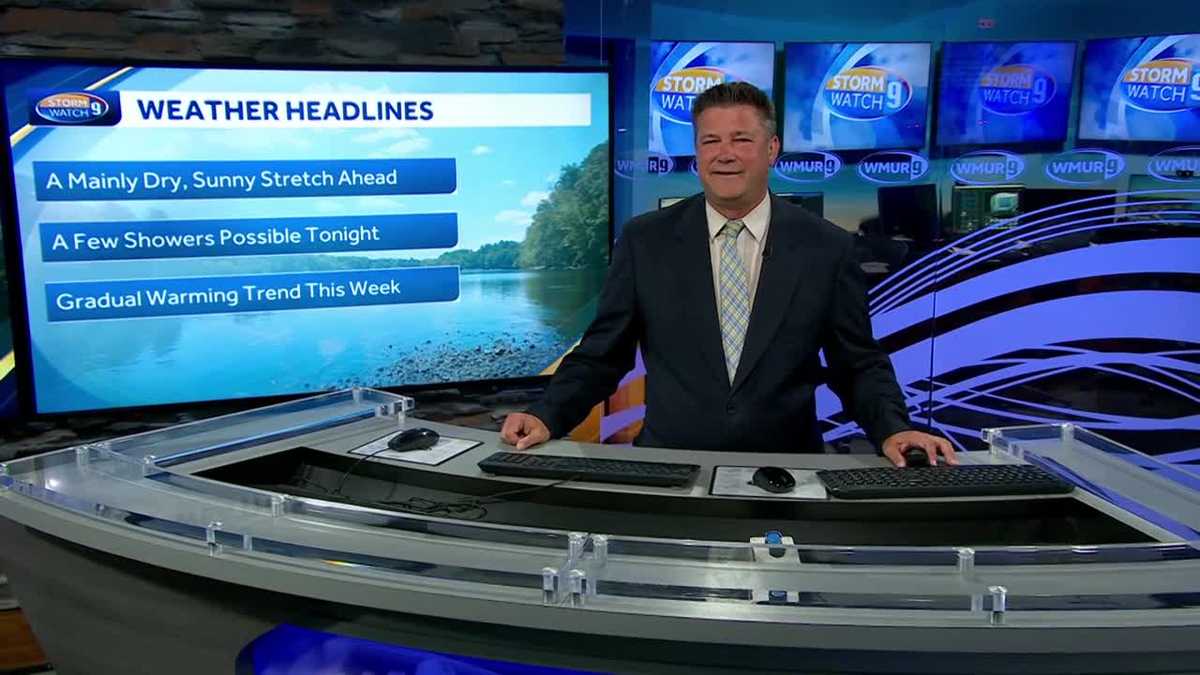 New Hampshire forecast video: Bright and mainly dry