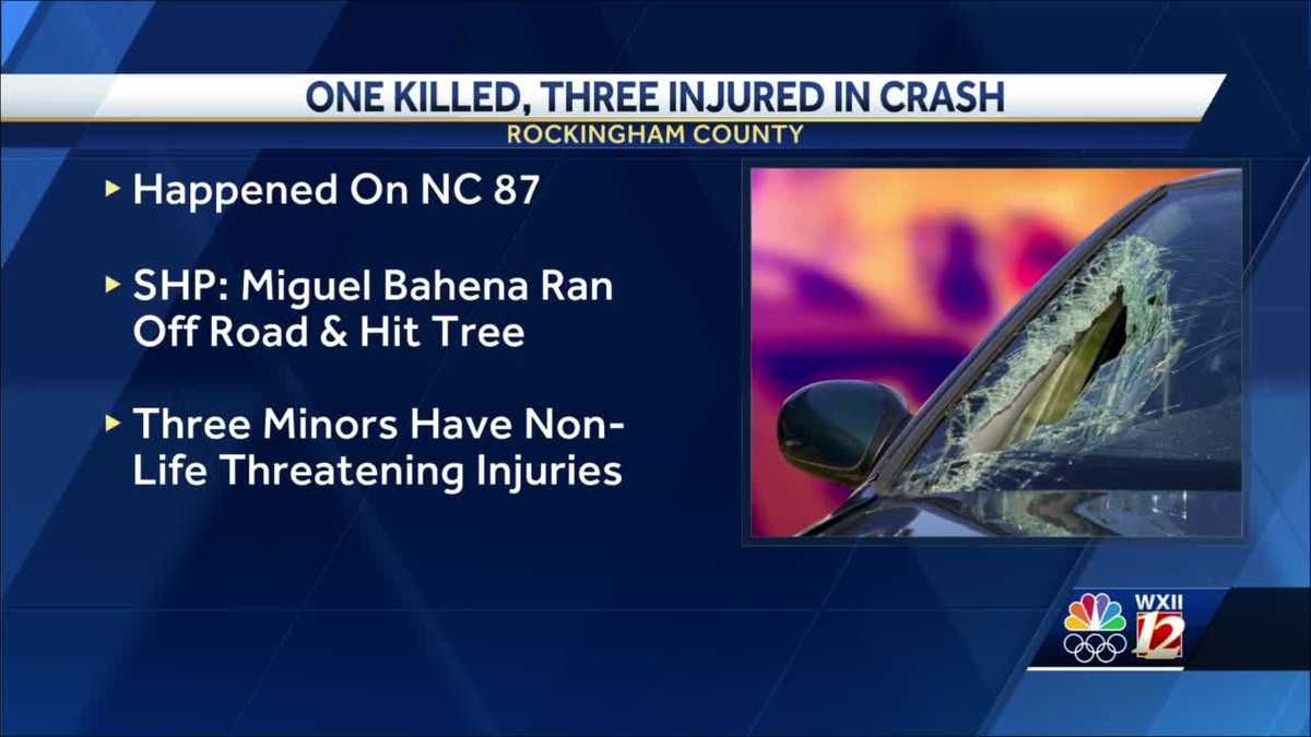 One dead, three in hospital after Rockingham County highway crash