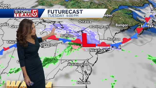 Video: Snow, rain for some this evening