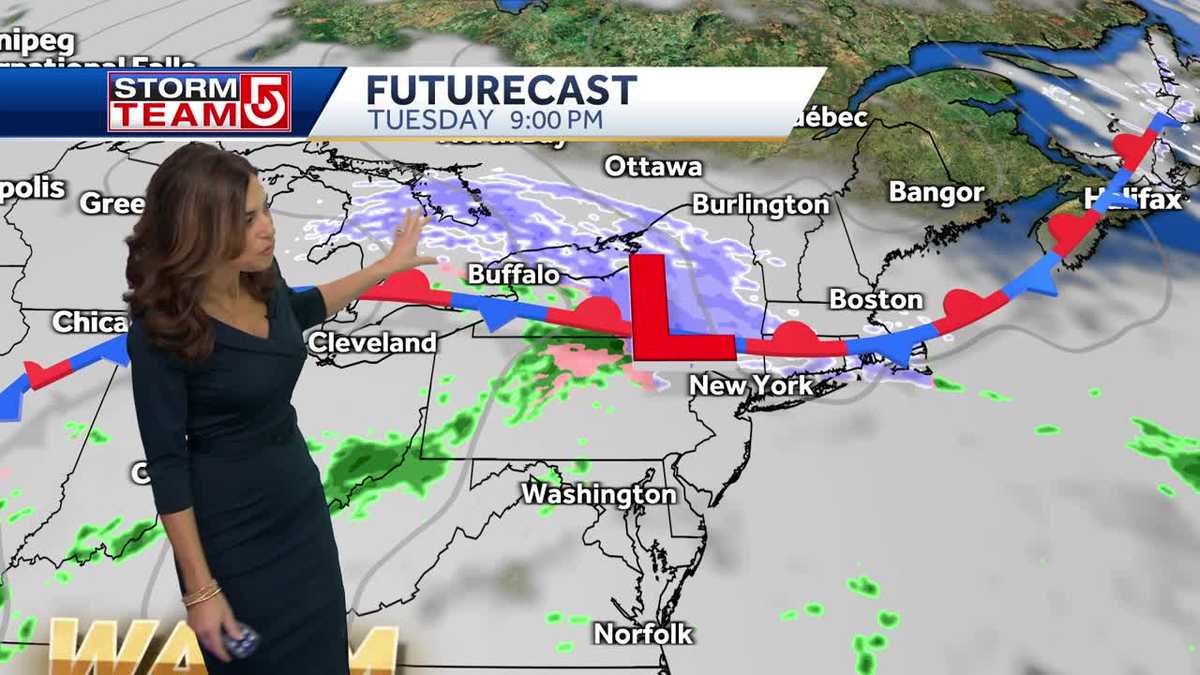 Video: Snow, rain for some this evening