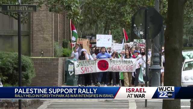 Savannah community member hold rally about ongoing war - Vimarsana News
