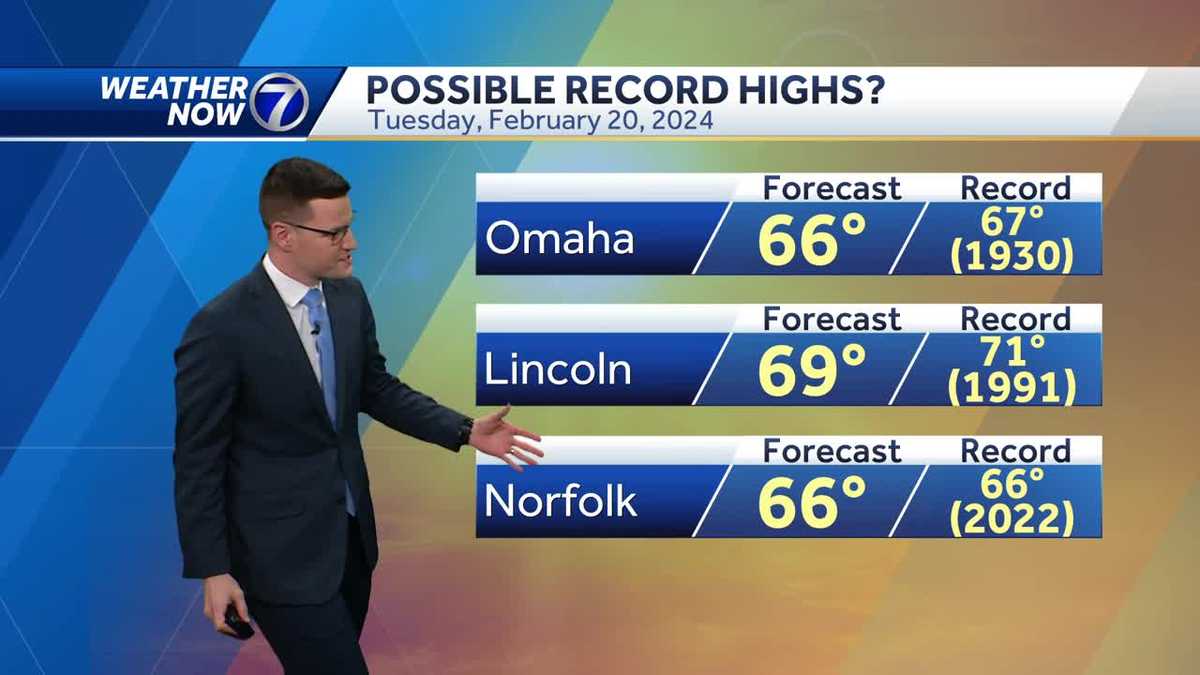 Omaha weather forecast for Tuesday, February 20