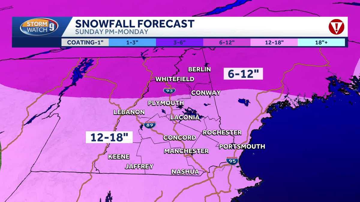 Video: Fluff factor playing role for snowstorm in New Hampshire