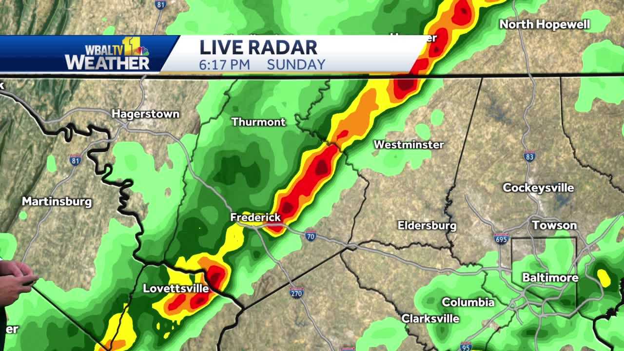 Severe Storms Move Through Maryland